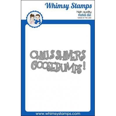 Whimsy Stamps Denise Lynn and Deb Davis Die - Chills Word